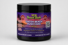 Cocoa Beach Kush Cake THCP Flower 3.5g packaged product