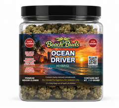 Ocean Driver THCP Flower 112g packaged product