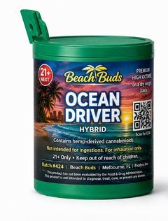 Ocean Driver THCP Flower 1g packaged product