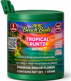 Tropical Runtz THCP Flower 1g packaged product