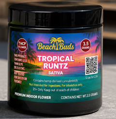 Tropical Runtz THCP Flower 3.5g packaged product